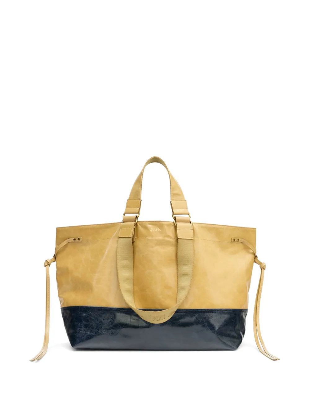 ISABEL MARANT Wardy tweekleurige schoudertas Beige