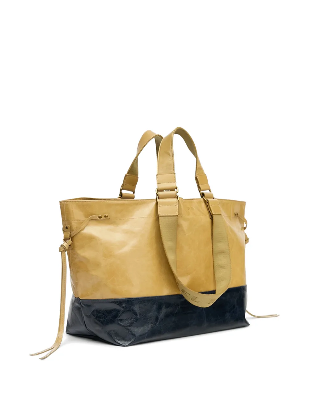 ISABEL MARANT Wardy tweekleurige schoudertas Beige
