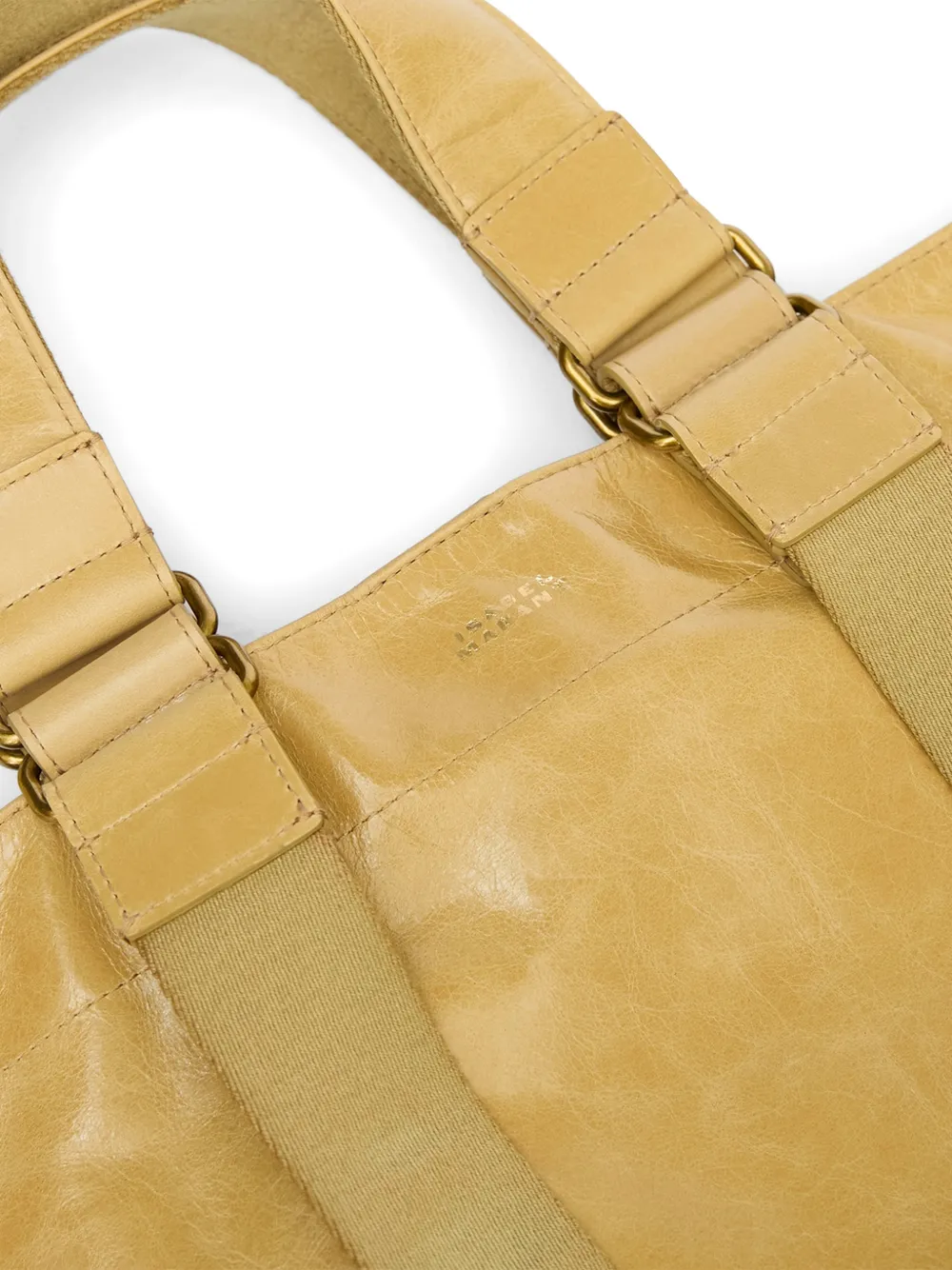ISABEL MARANT Wardy tweekleurige schoudertas Beige