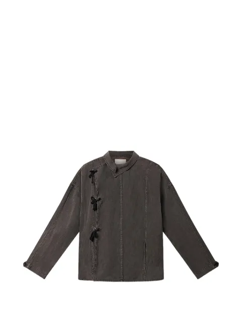 MARANT Sinoe oversized lace-up linen jacket 
