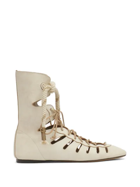 ISABEL MARANT Liade lace-up leather boots