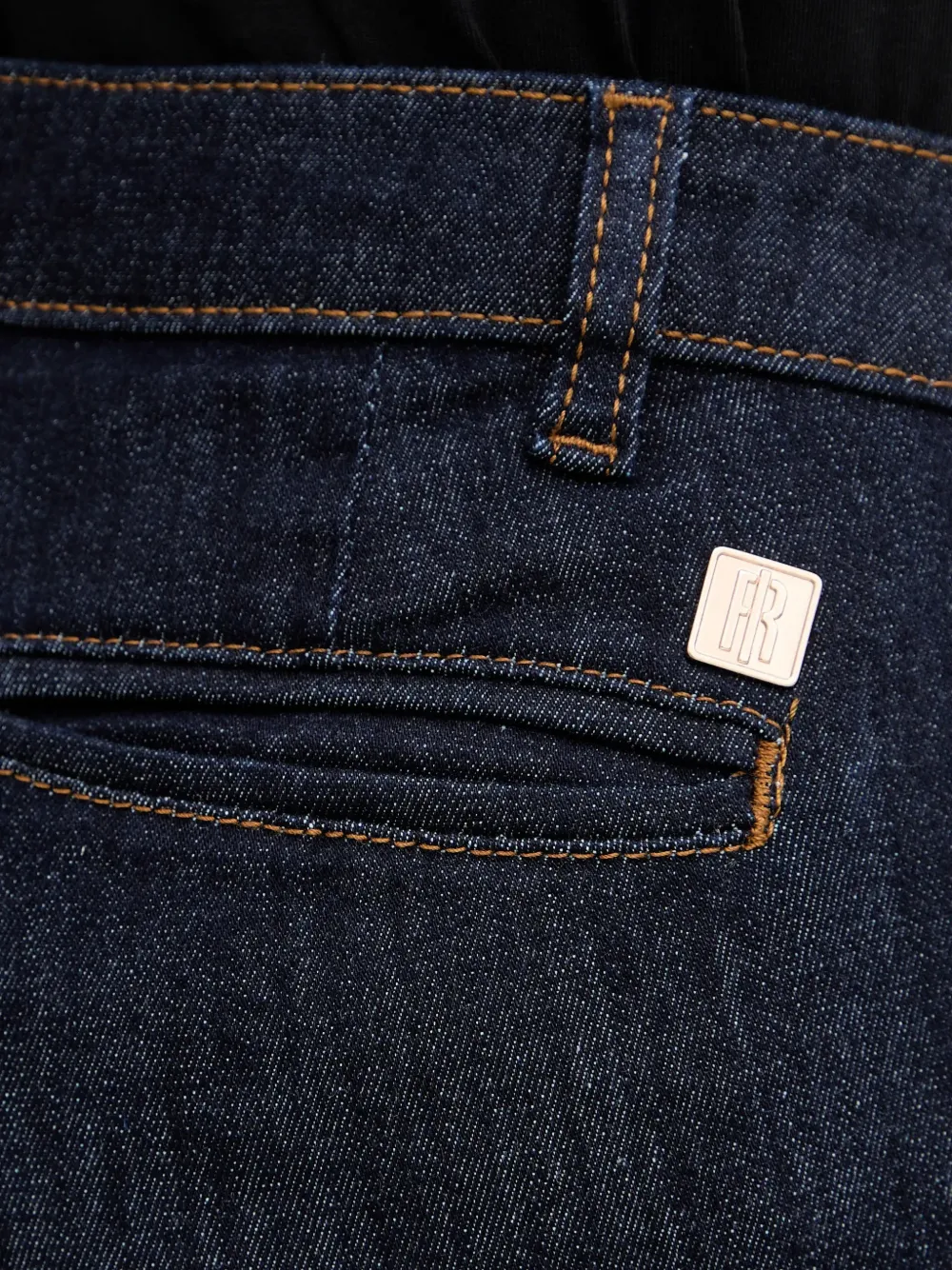 FRACOMINA Jeans met logoplakkaat Blauw