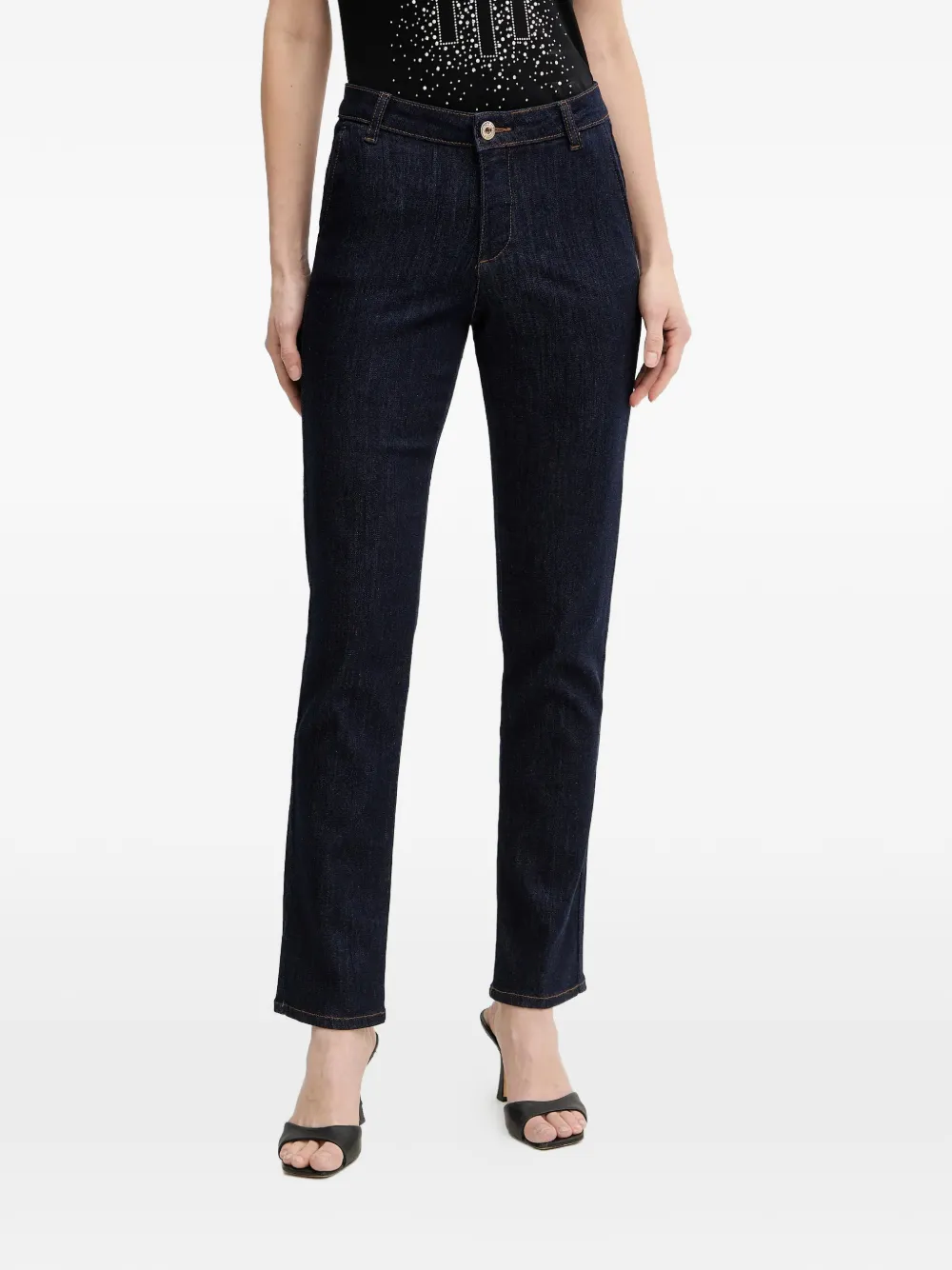 FRACOMINA Jeans con placca logo - Blu