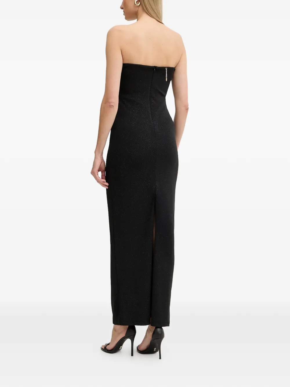 Knot Pearl-Embellishment Maxi Dress