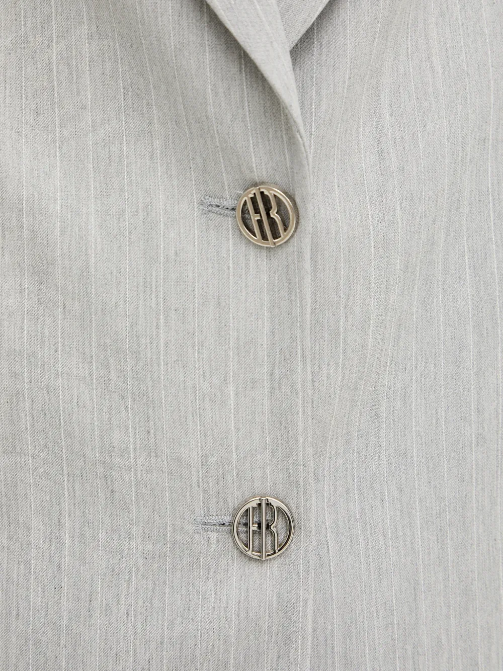 FRACOMINA Blazer met krijtstreep Grijs