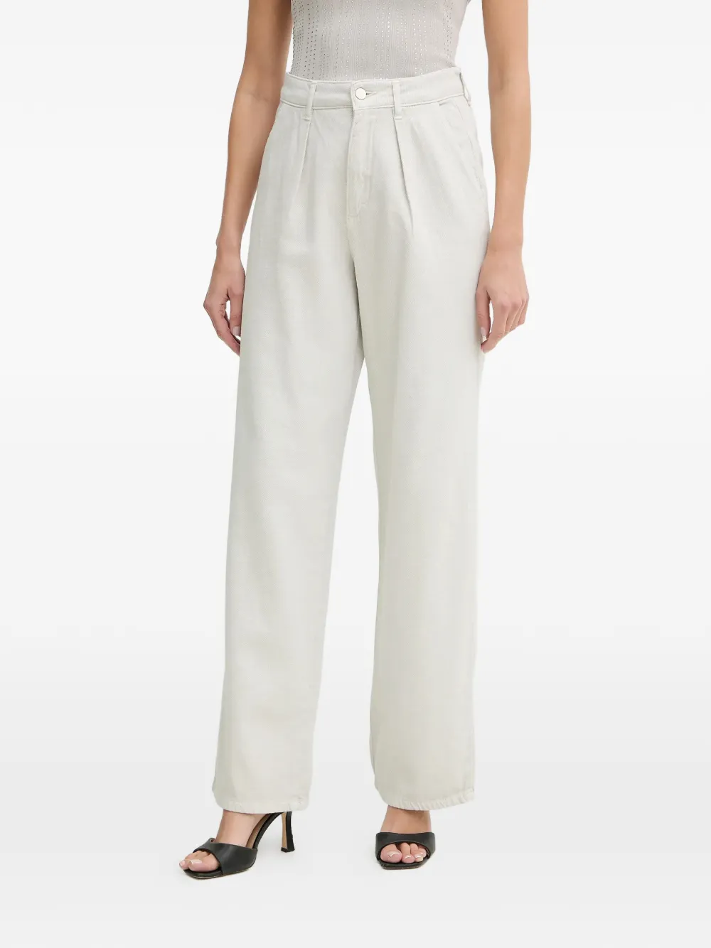 FRACOMINA pleat-detail trousers - Toni neutri