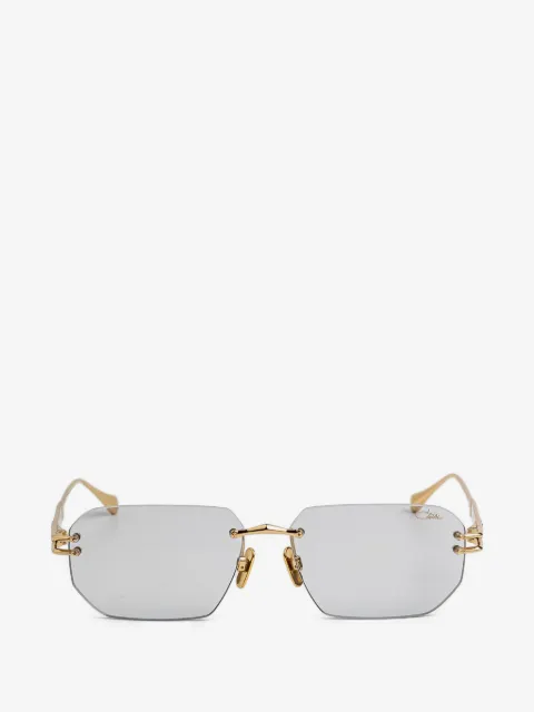 Cazal rimless geometric-frame sunglasses