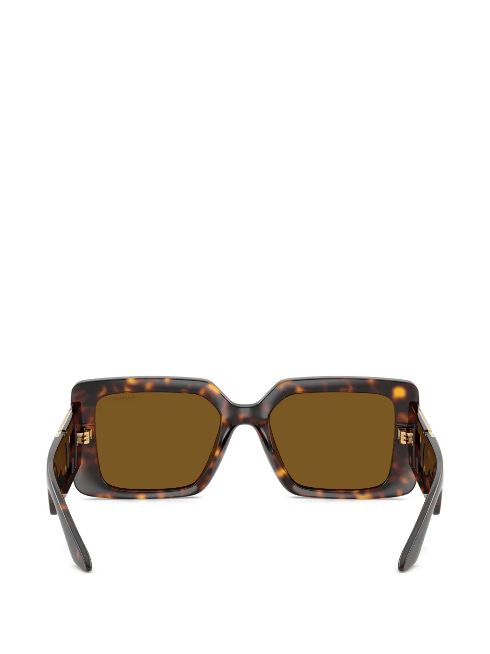 Versace Eyewear Zonnebril met vierkant montuur Bruin