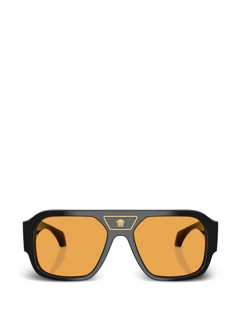 Versace Eyewear Occhiali da sole con logo - Nero