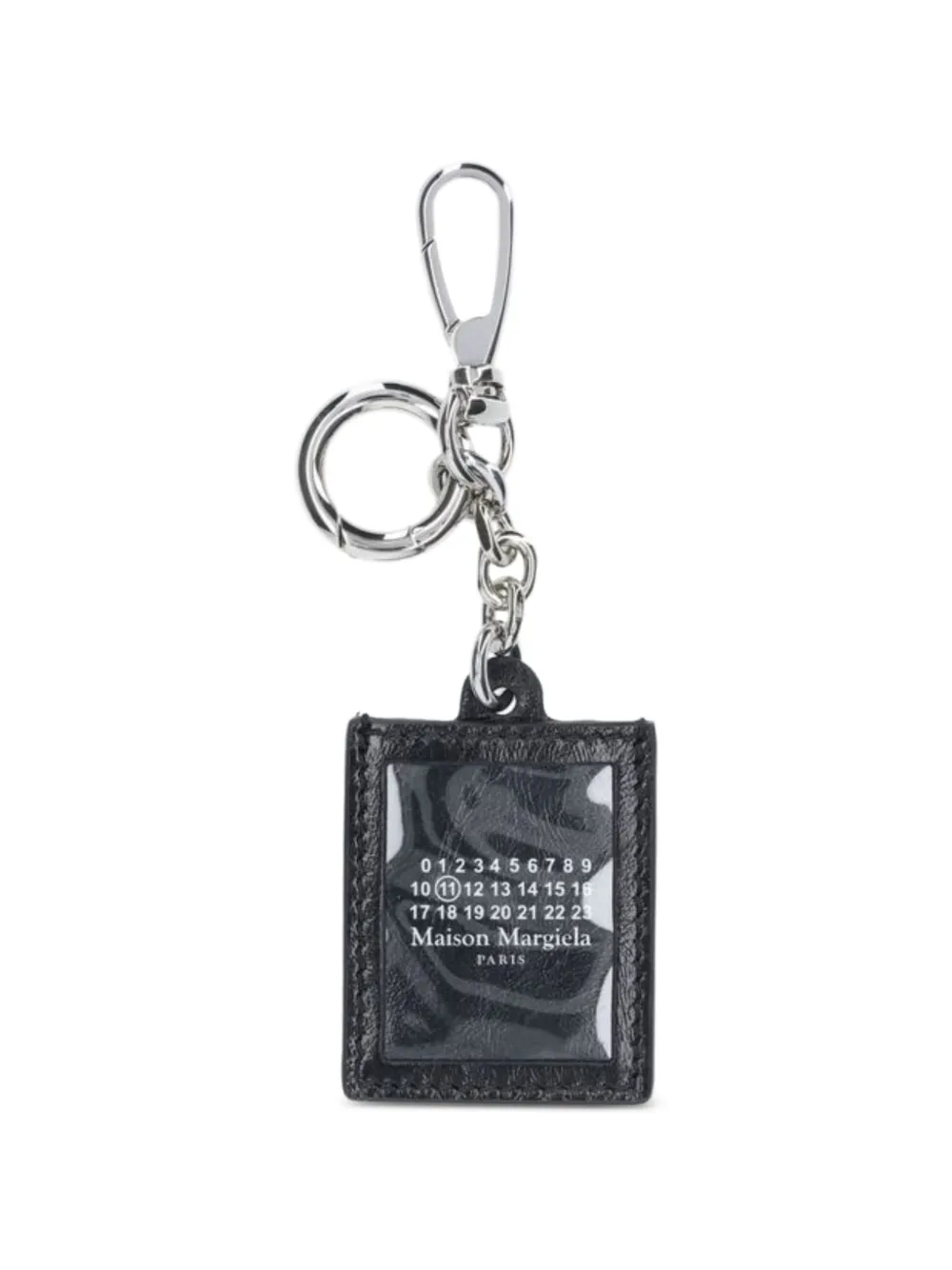 Maison Margiela logo-detail keyring - Nero