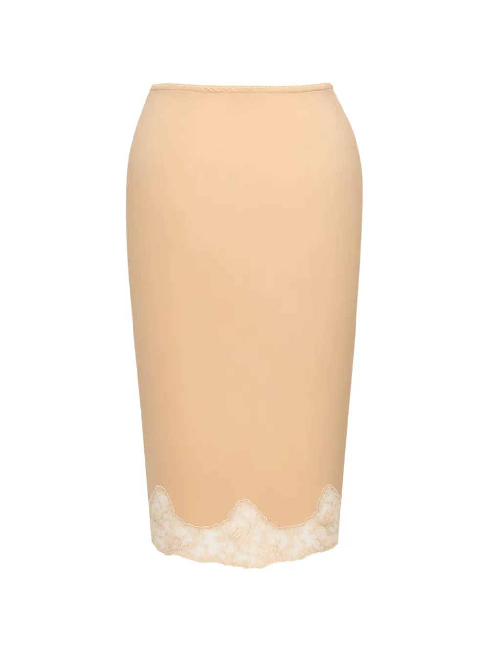 Saint Laurent Midirock mit Spitzendetail - Nude