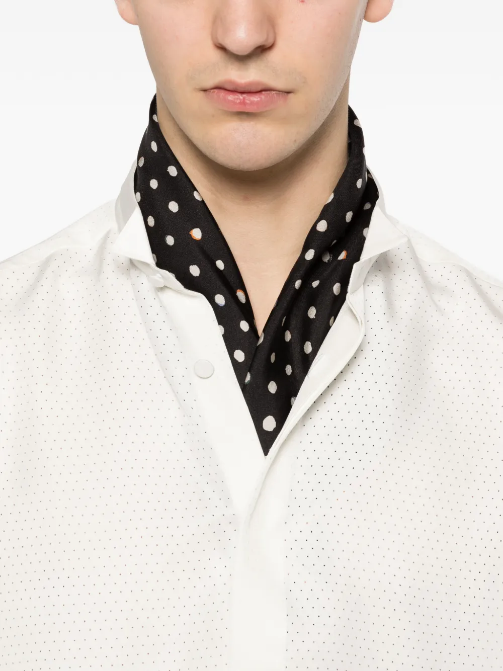 TOM FORD Overhemd met stippen Wit