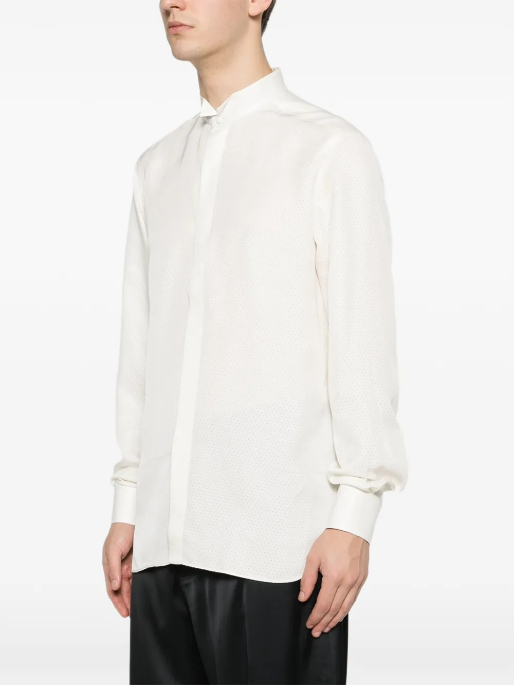 TOM FORD Overhemd met stippen Wit