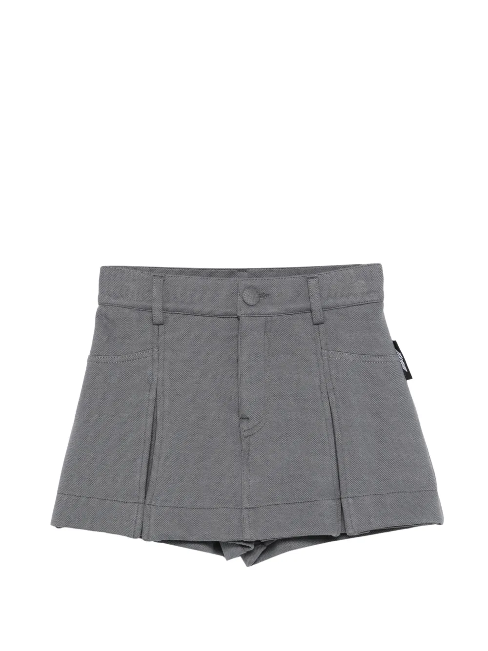 MSGM Kids pleated shorts - Grigio