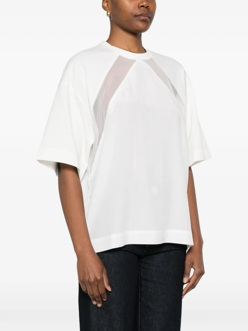 Lace Panel T-Shirt