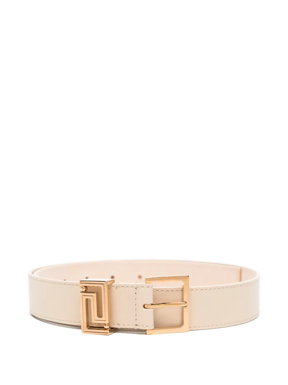Versace square-buckle leather belt - Toni neutri