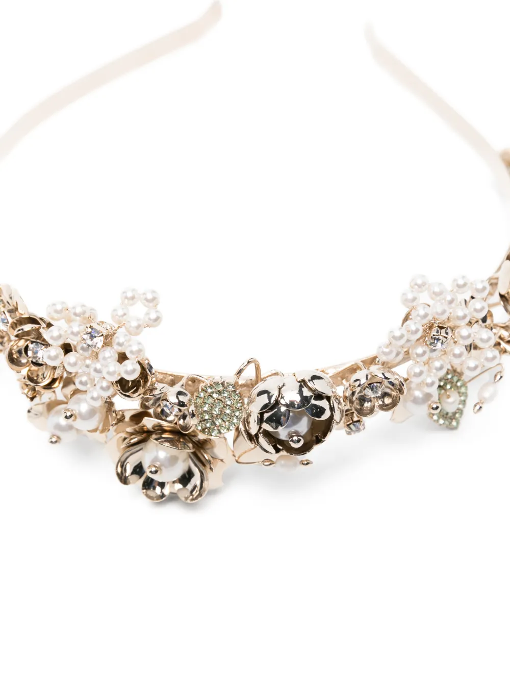  Rosantica Bouquet Embellished Headband - Gold 