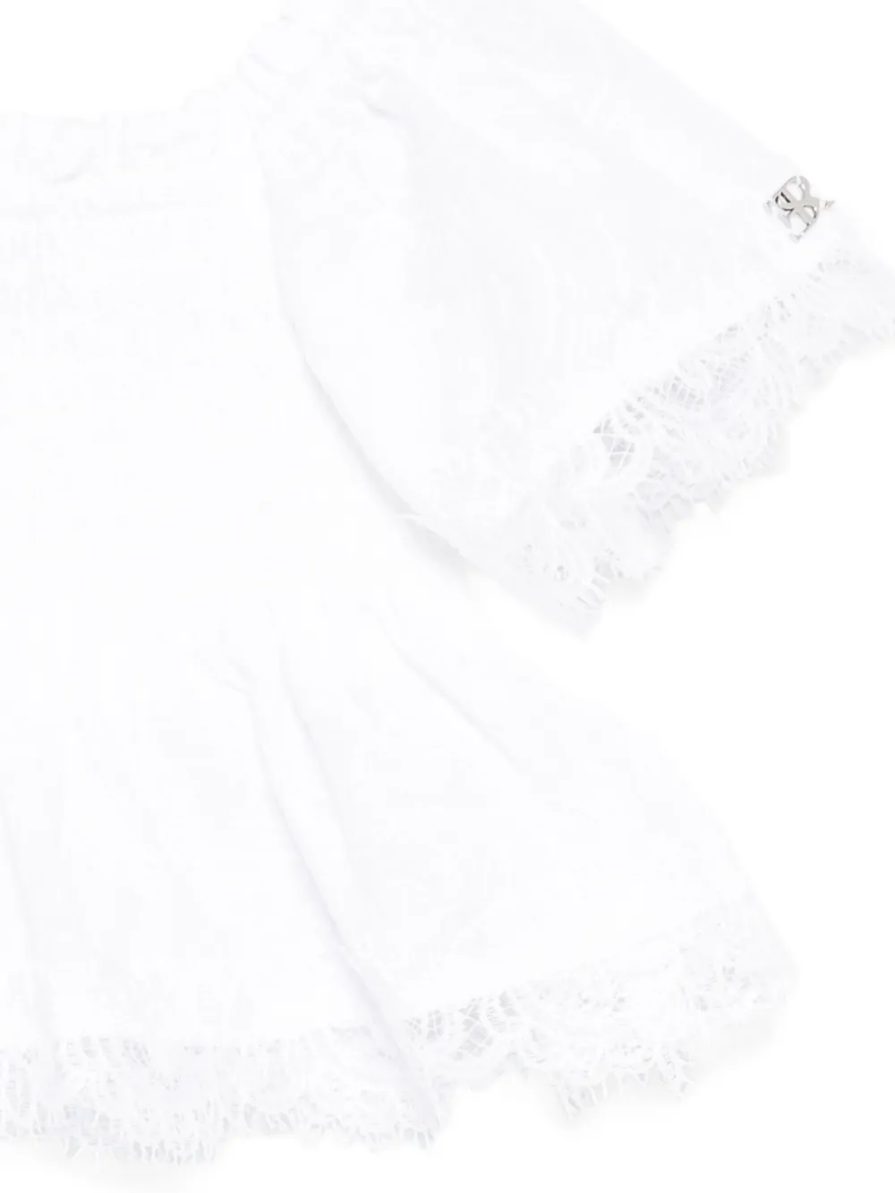  Ermanno Scervino Junior Austin Lace Blouse - White 