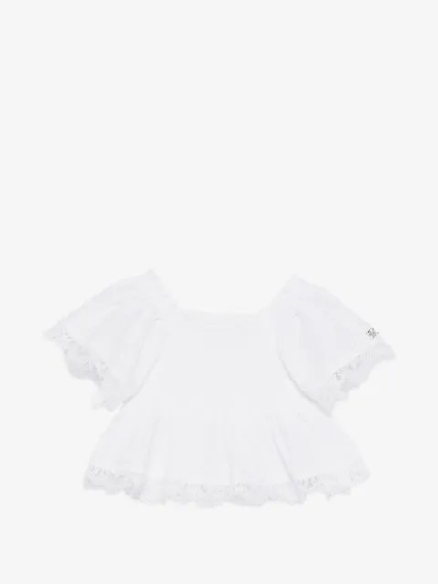 Ermanno Scervino Junior Austin lace blouse