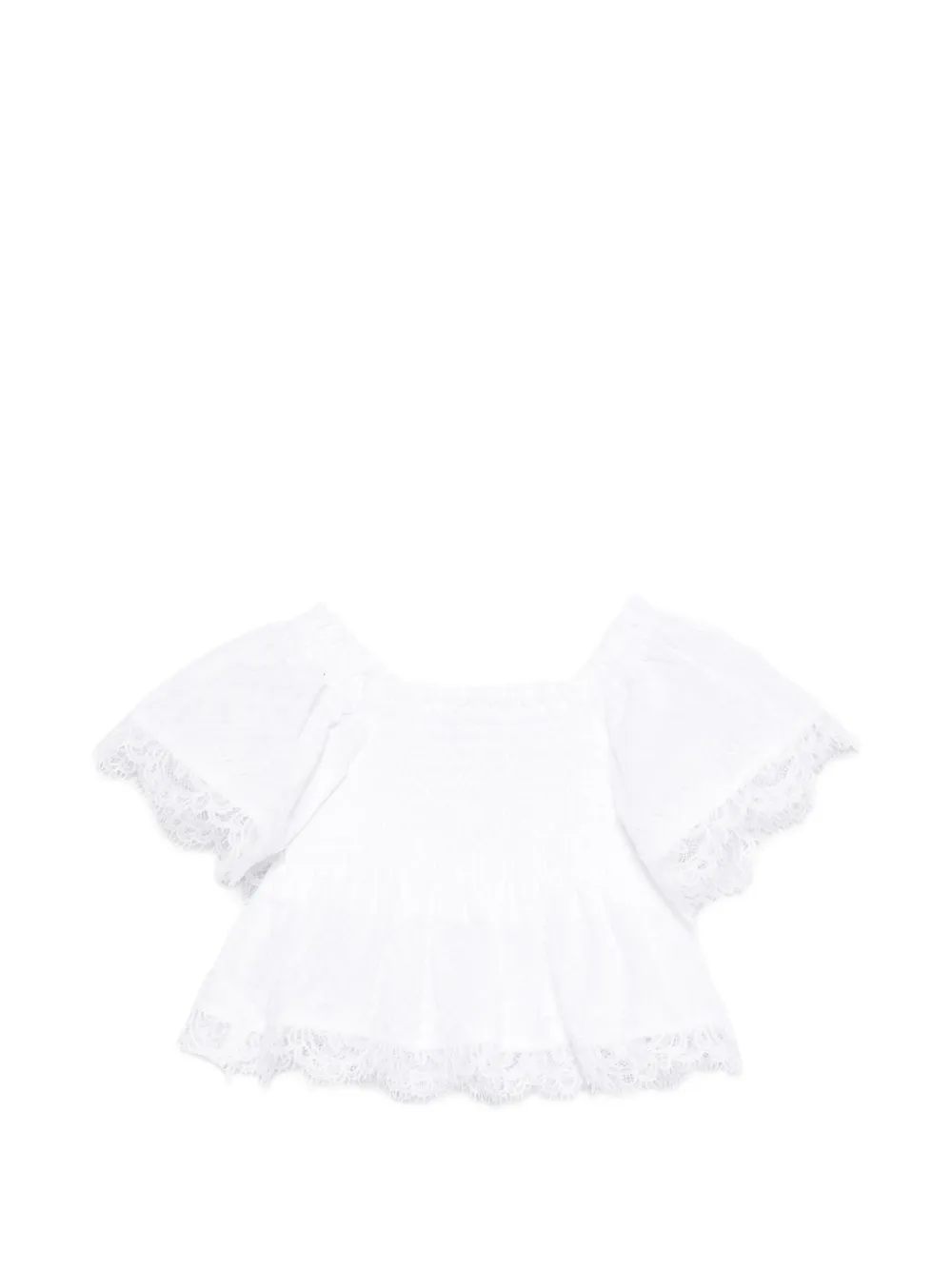  Ermanno Scervino Junior Austin Lace Blouse - White 