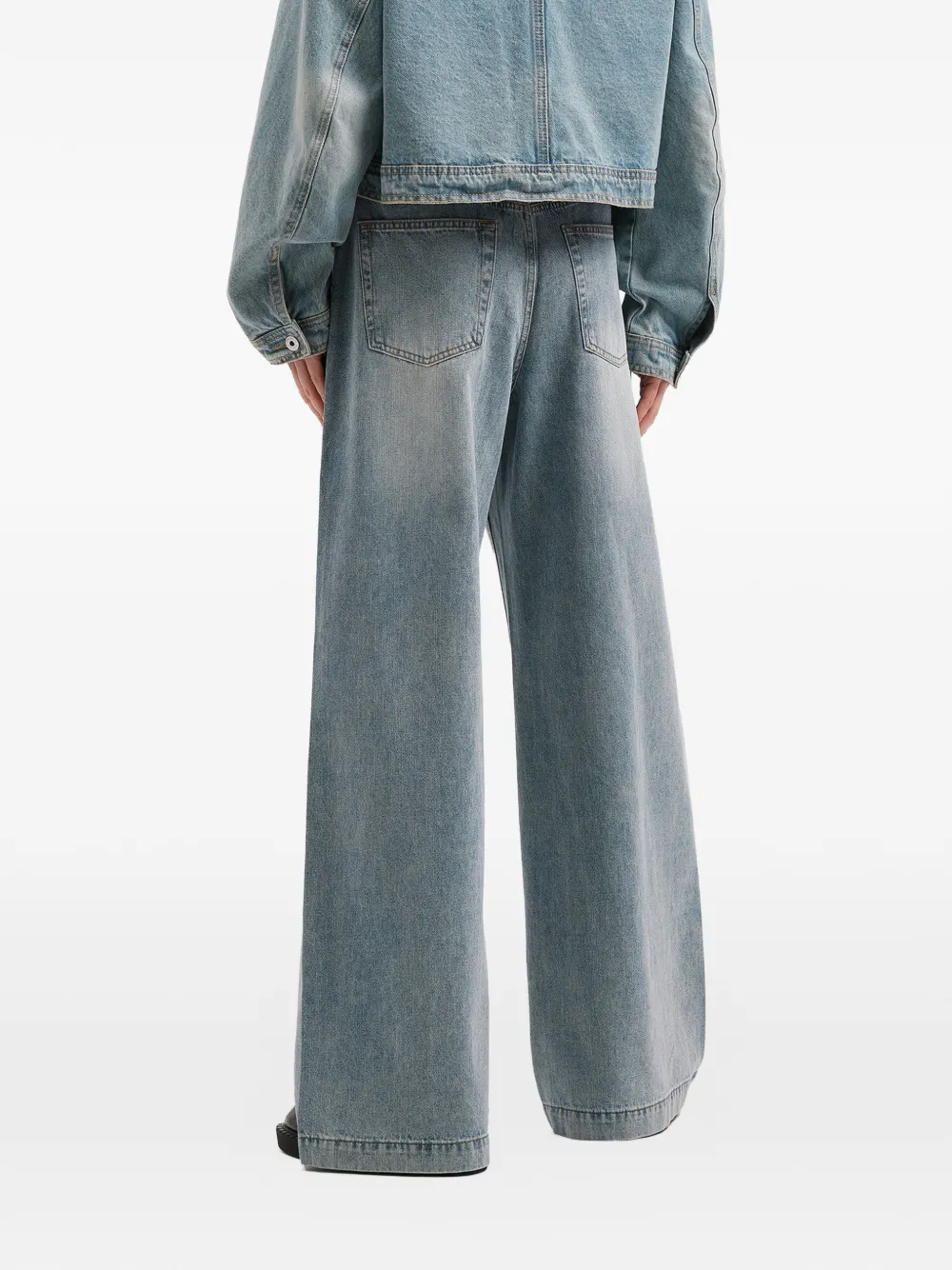 tout a coup Jeans verfraaid met stras Blauw