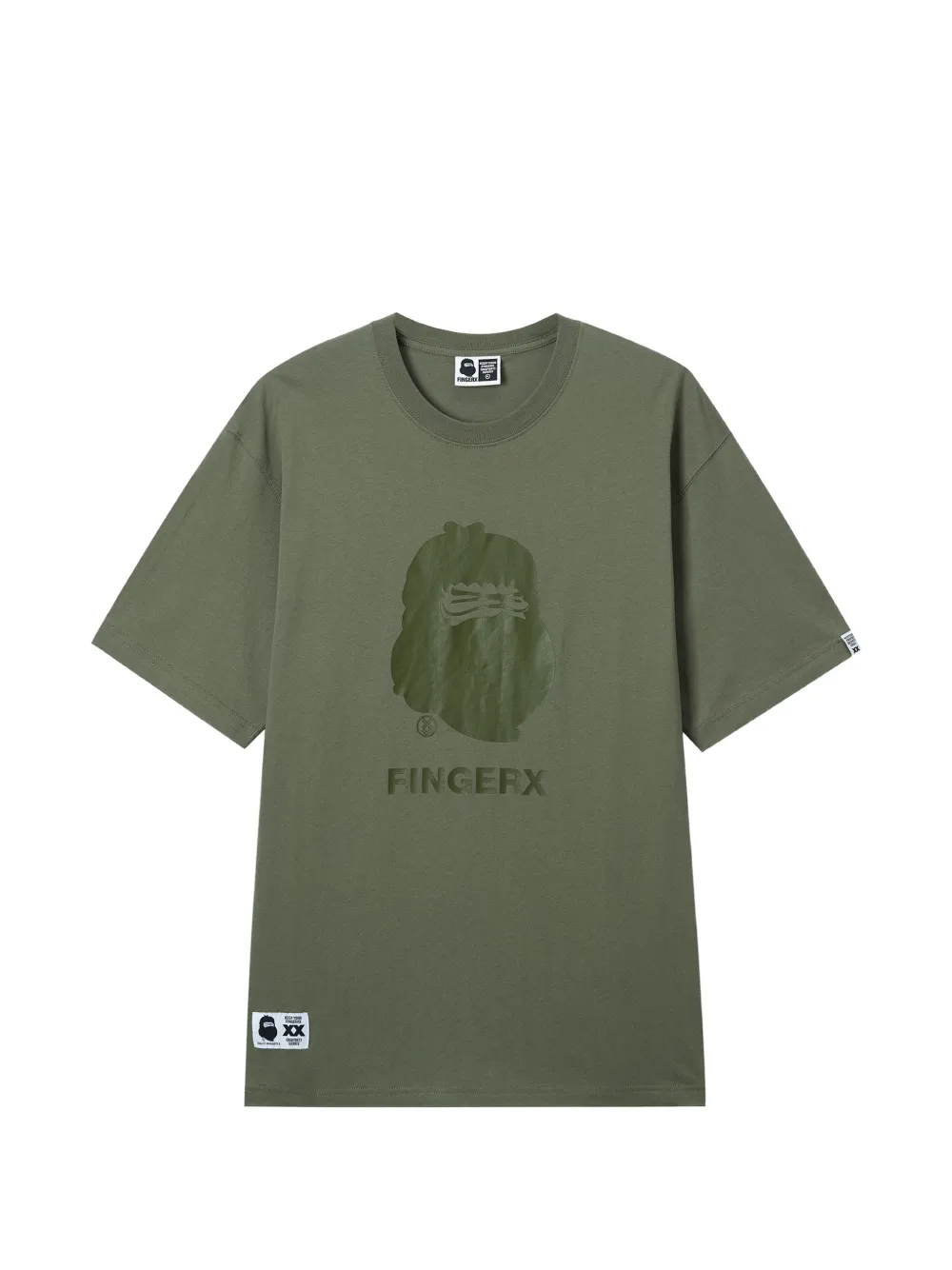 FINGERCROXX 그래픽 프린트 티셔츠 | 그린