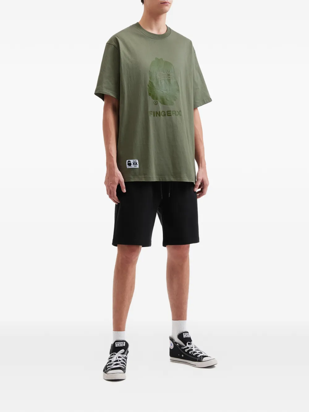 FINGERCROXX 그래픽 프린트 티셔츠 | 티셔츠