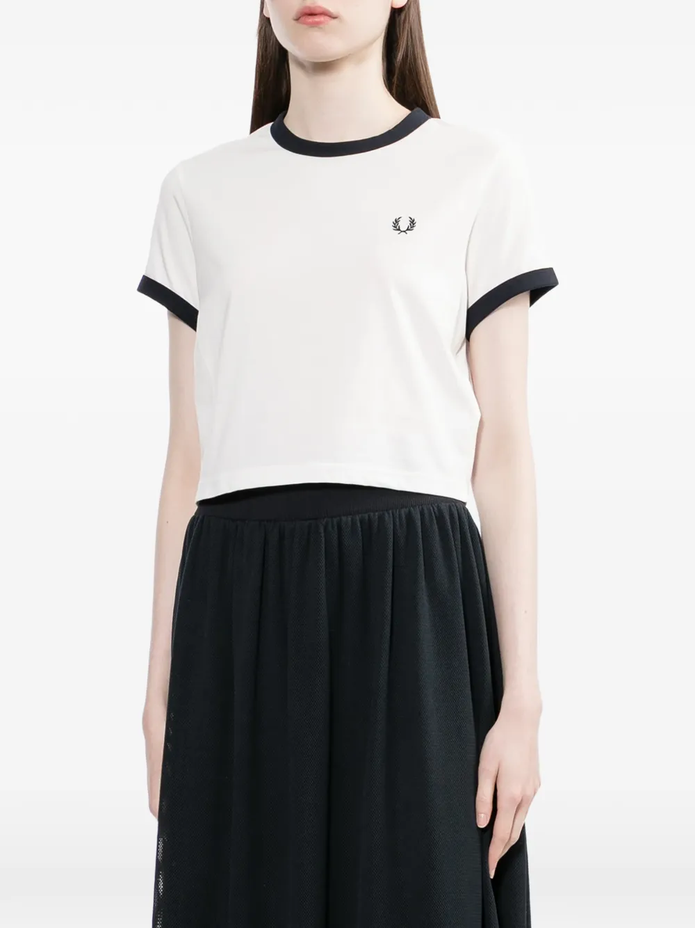  Fred Perry Logo-detail T-shirt - White 