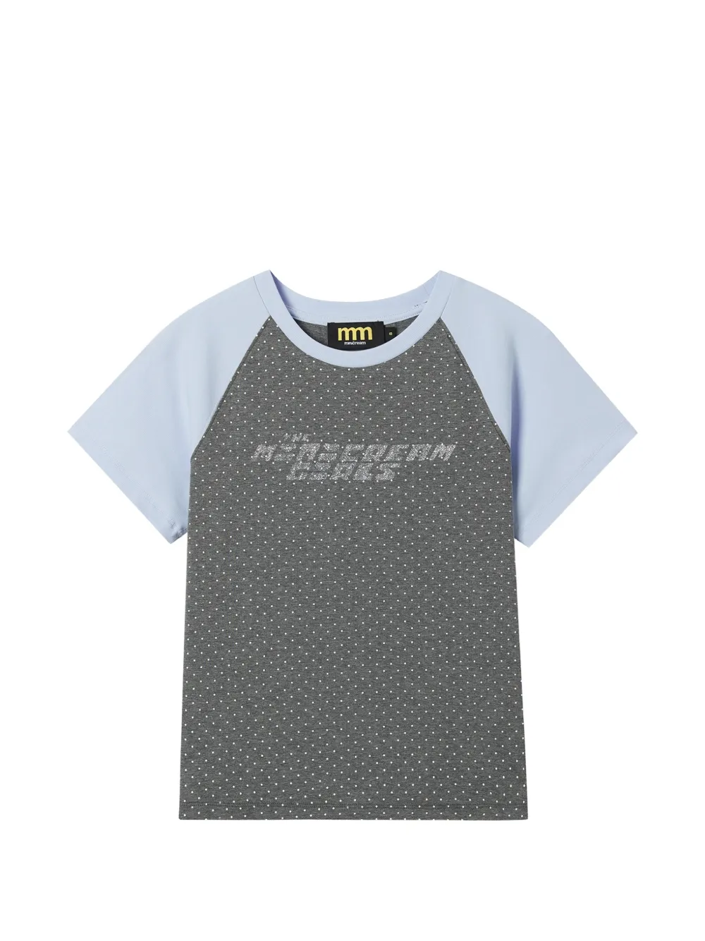 Mini Cream T-shirt a pois - Grigio
