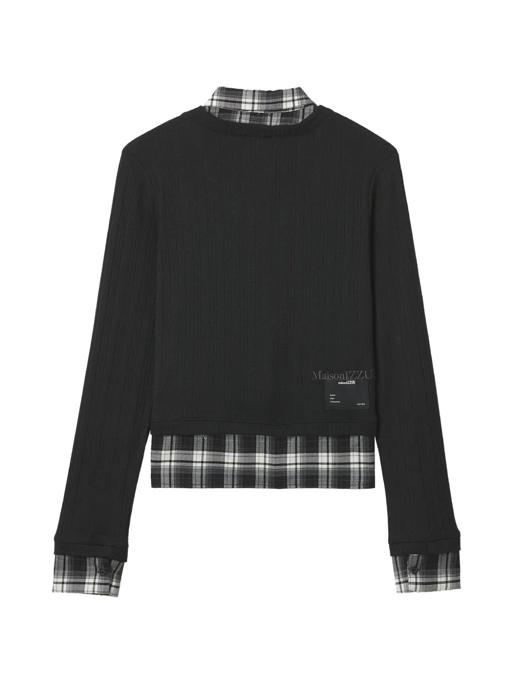 izzue 衬衫拼接开衫 | 开衫