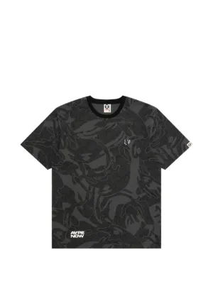 AAPE BY *A BATHING APE® カモフラージュロゴ Tシャツ | グレー
