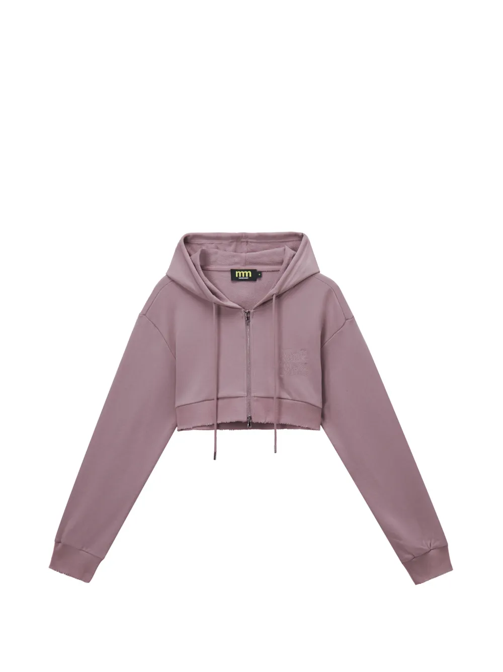 Mini Cream Top con applicazione logo - Grigio