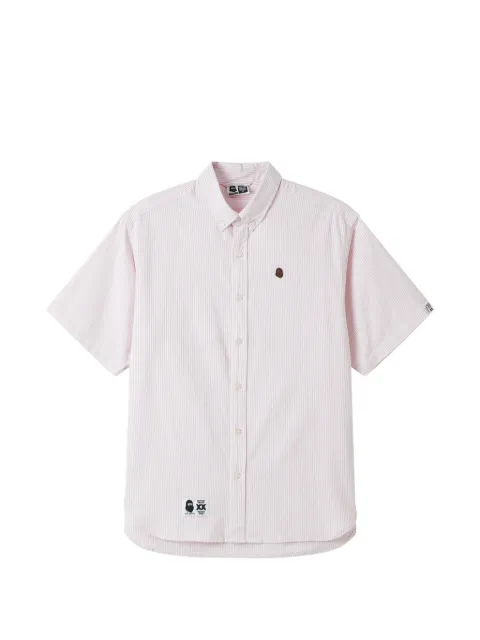 FINGERCROXX striped-pattern short-sleeve shirt