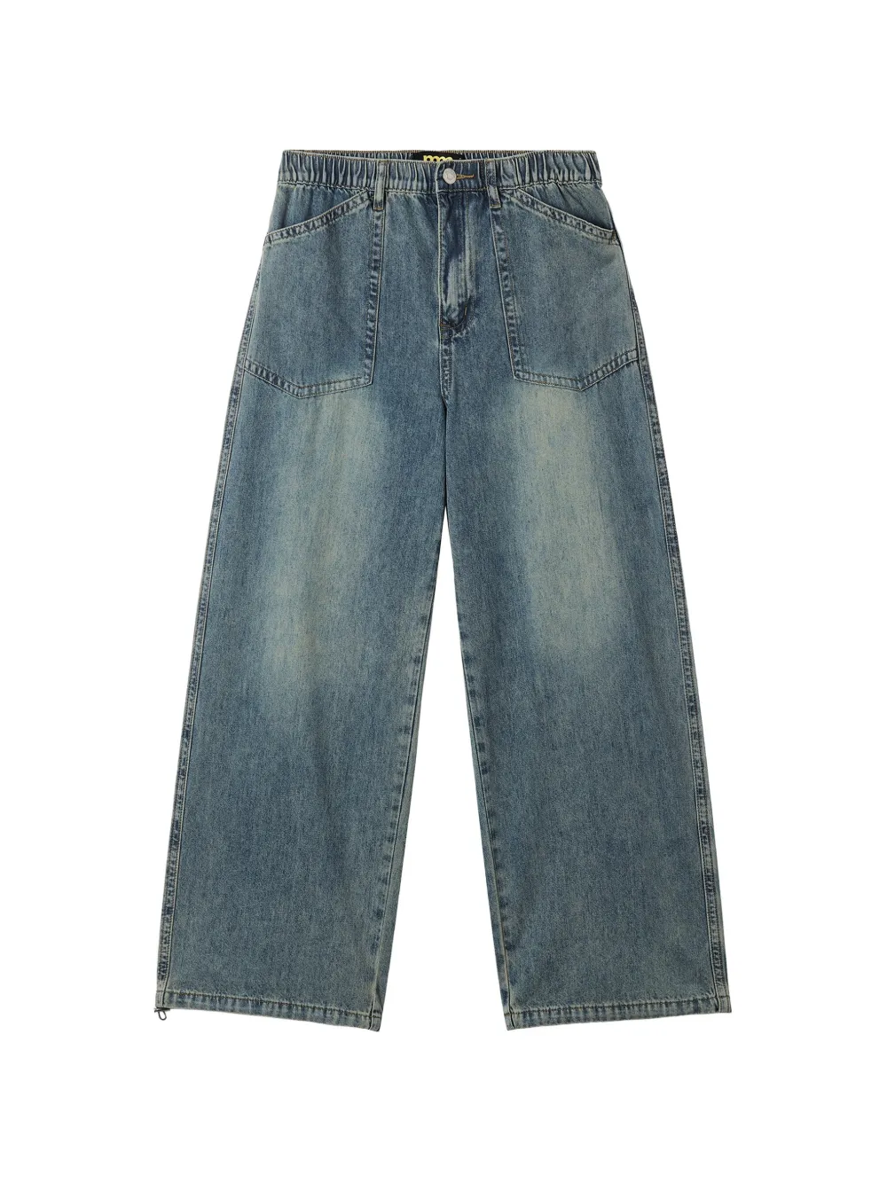 Mini Cream Jeans a gamba ampia - Blu