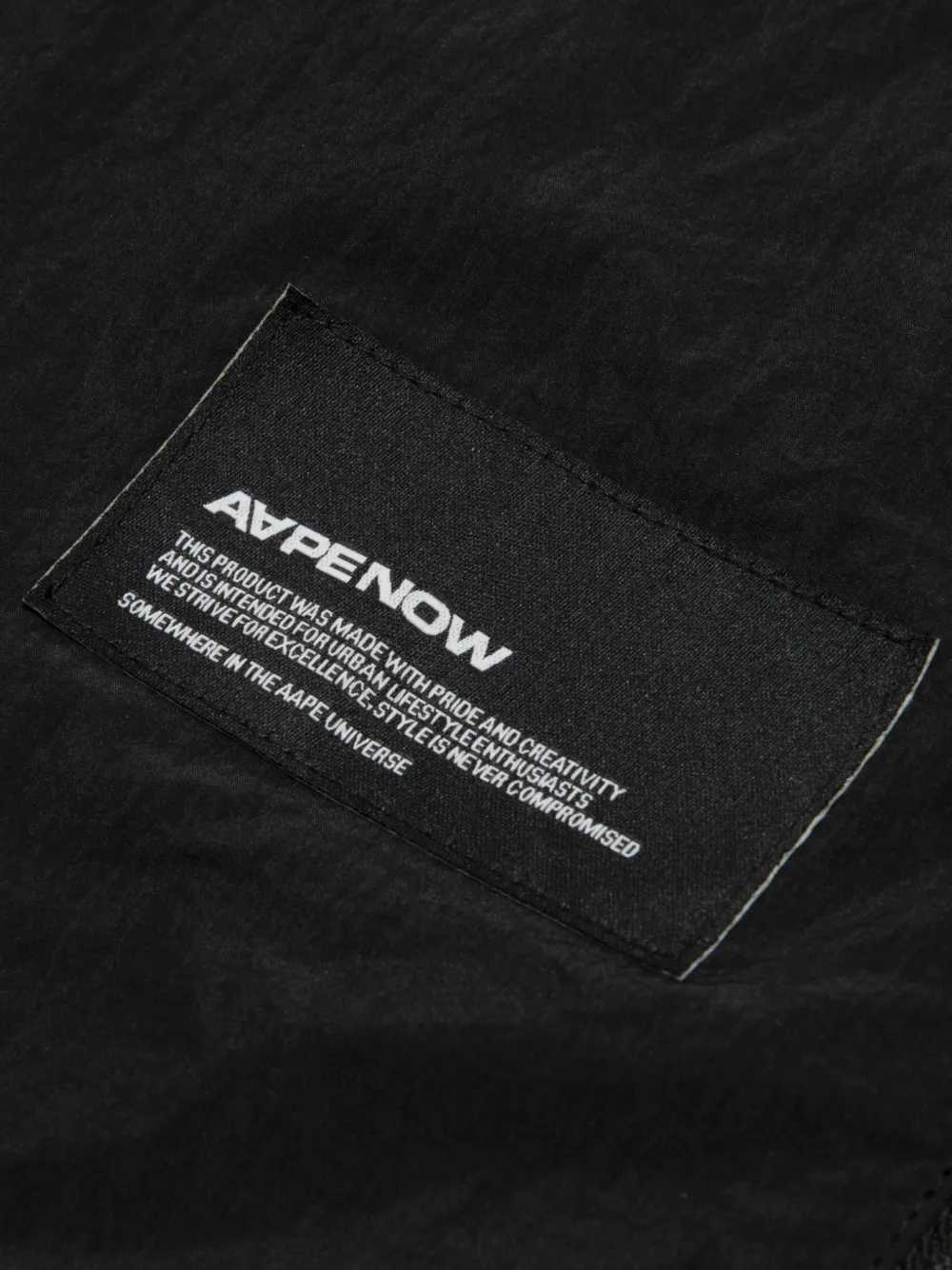 AAPE BY *A BATHING APE Jack met logoprint Zwart