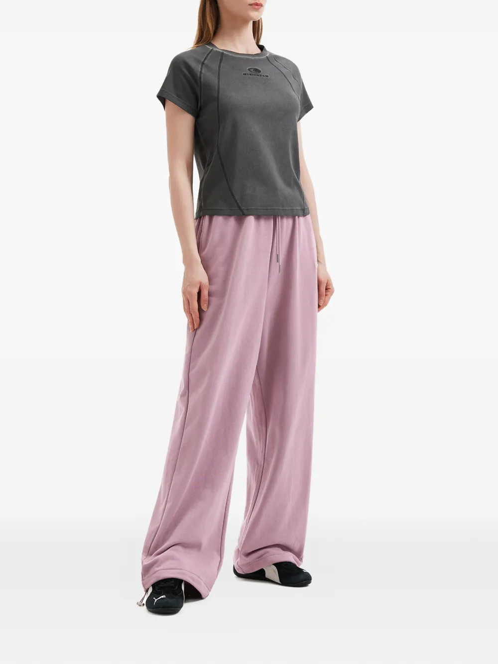 Mini Cream 러플 팬츠 | 트랙팬츠