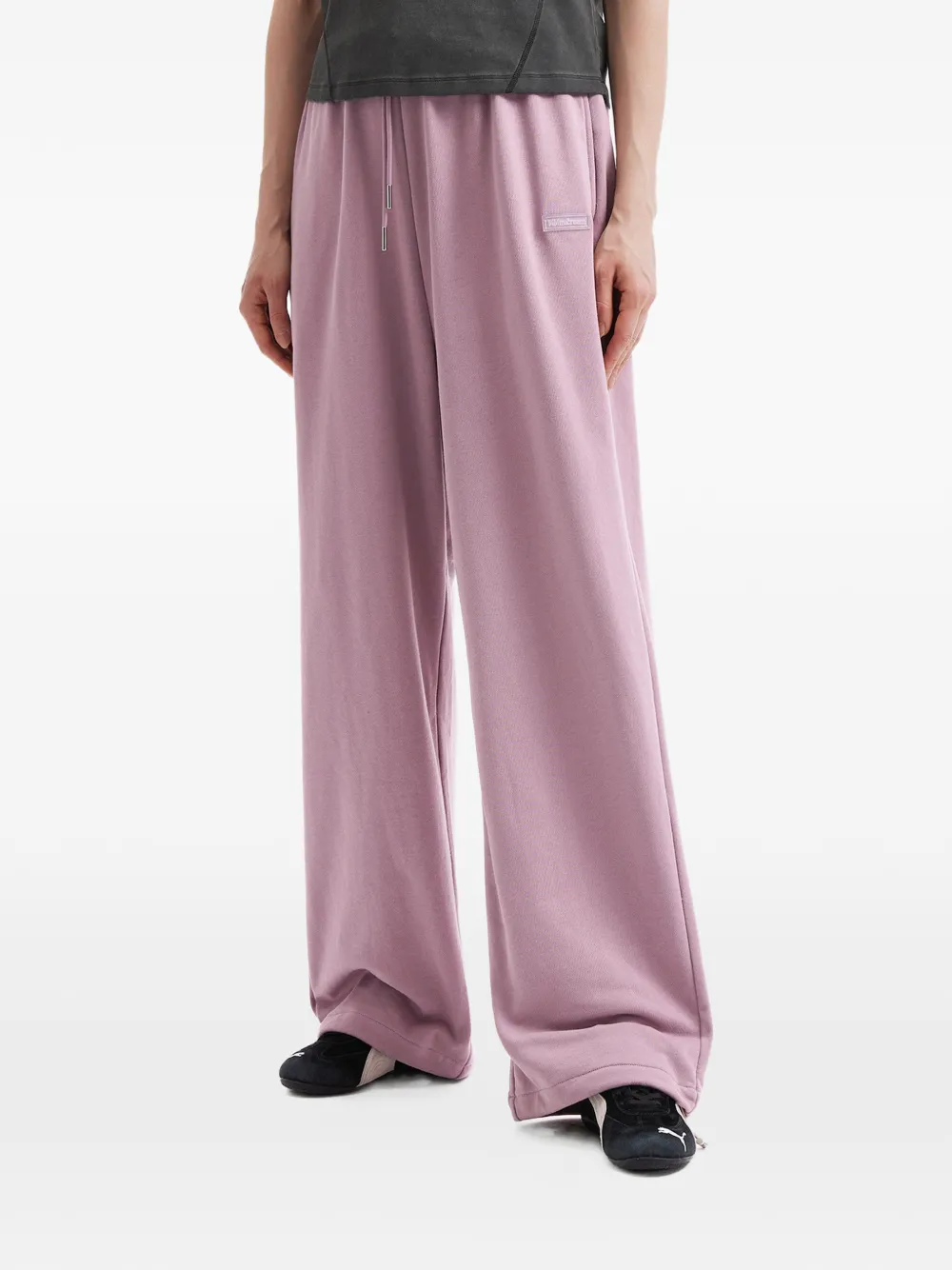  Mini Cream Ruffled Trousers - Purple 