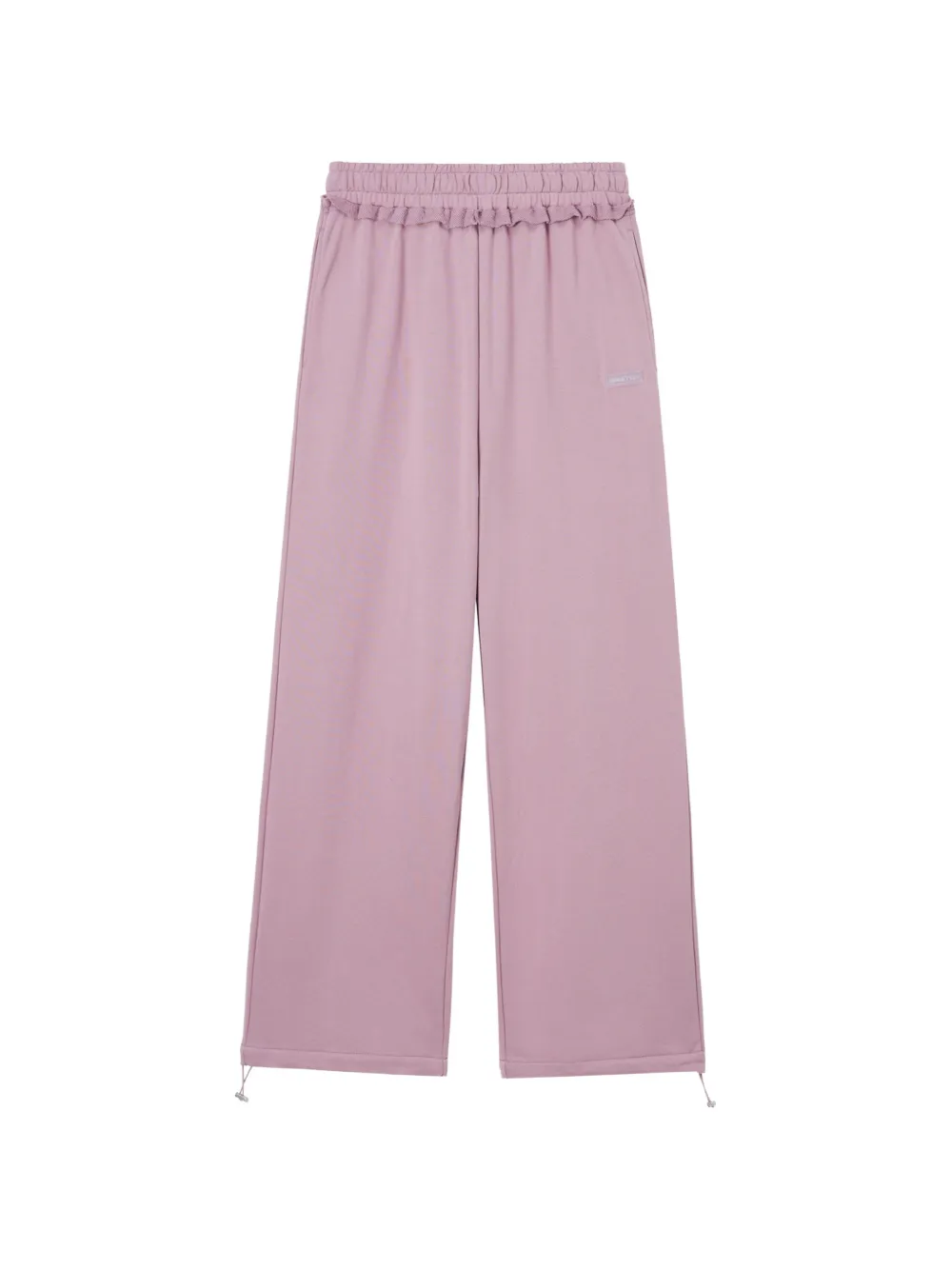 Mini Cream Ruffled Trousers In Purple