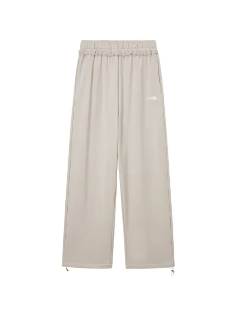 Mini Cream drawstring wide-leg trousers