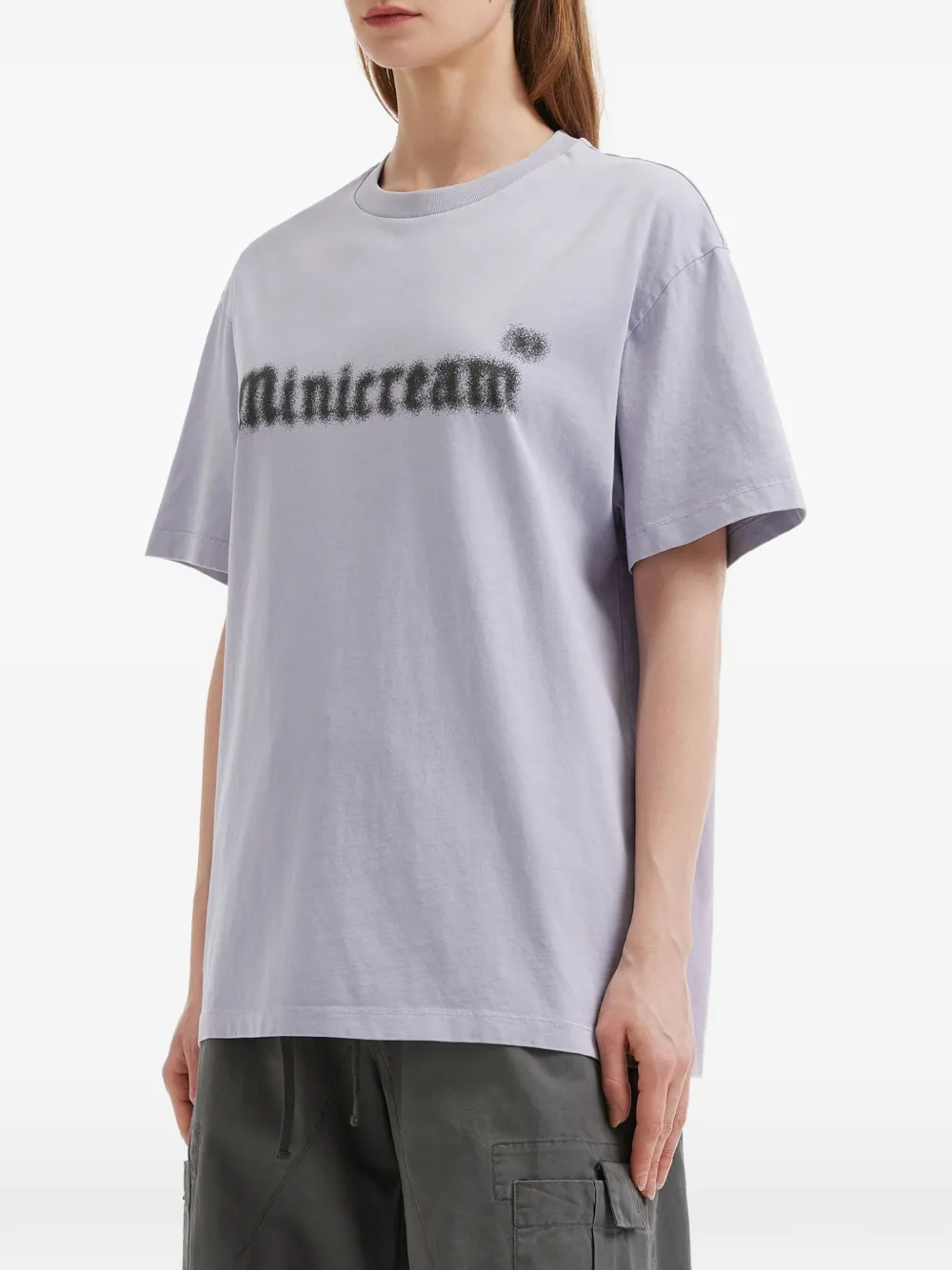  Mini Cream Logo-print T-shirt - Purple 