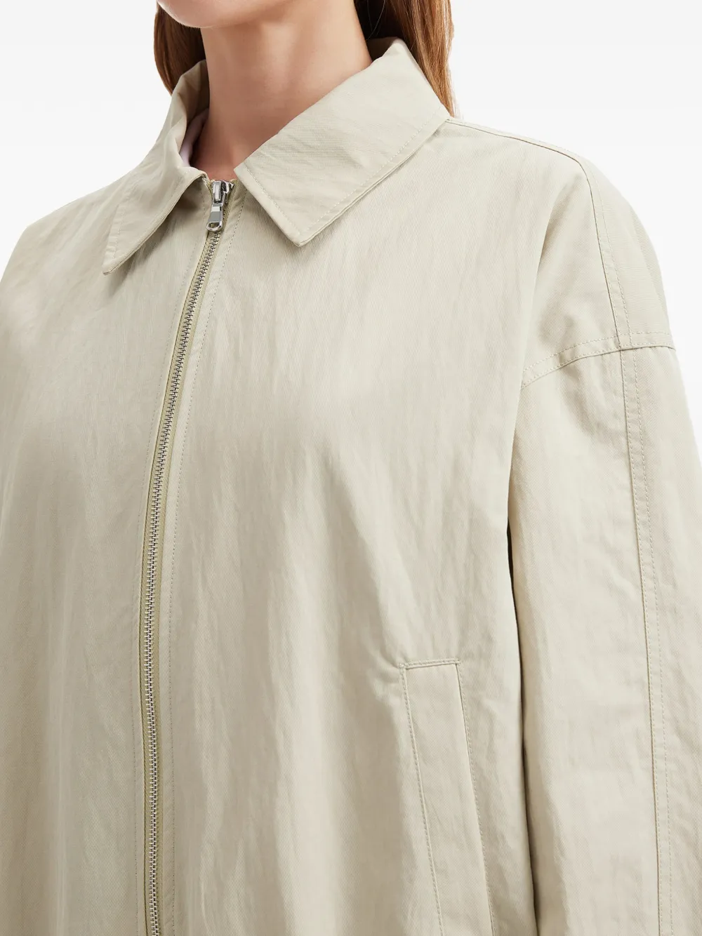 tout a coup Jack met rits Beige