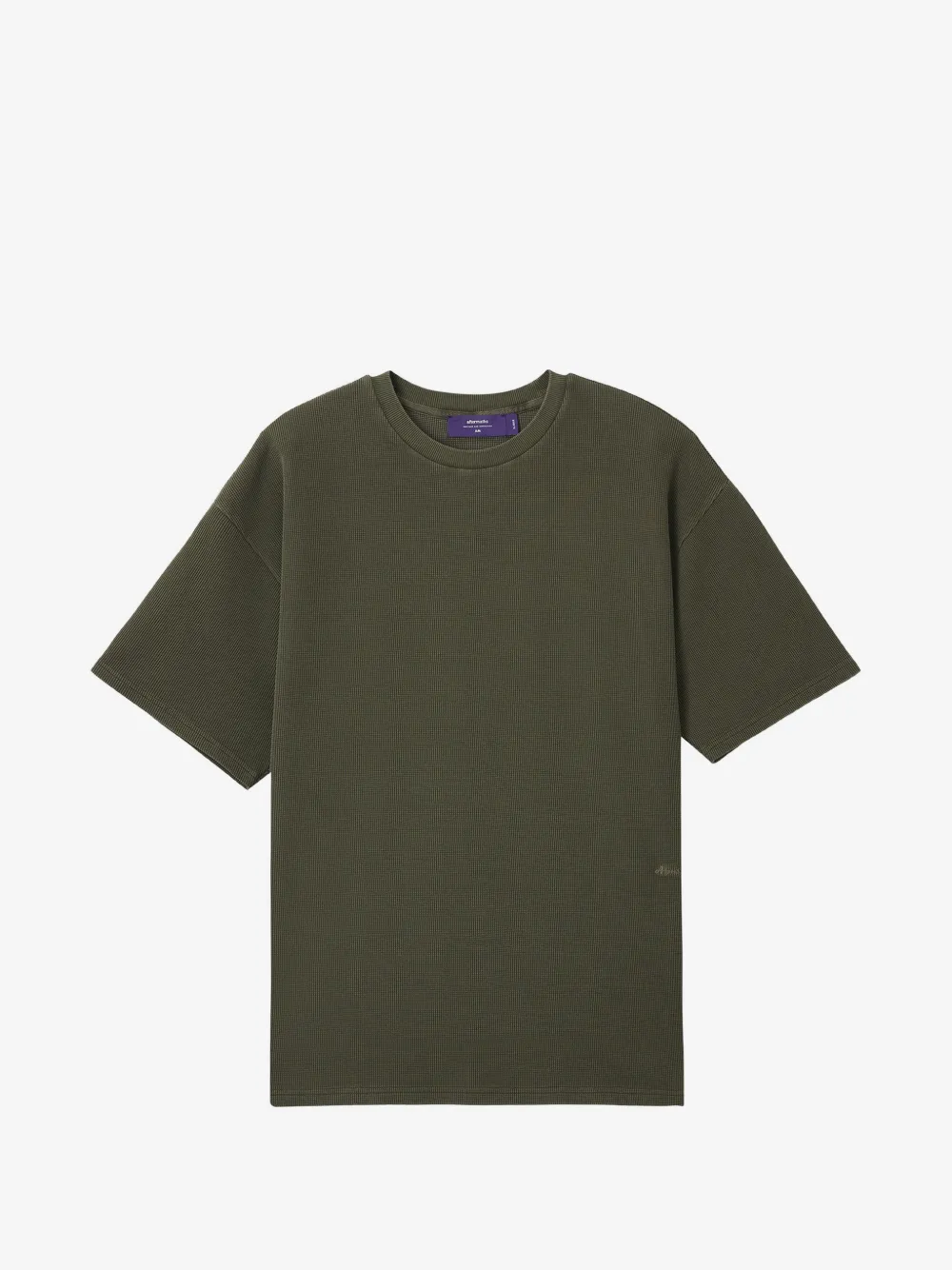 aftermaths waffle-texture T-shirt | Green | Image 1