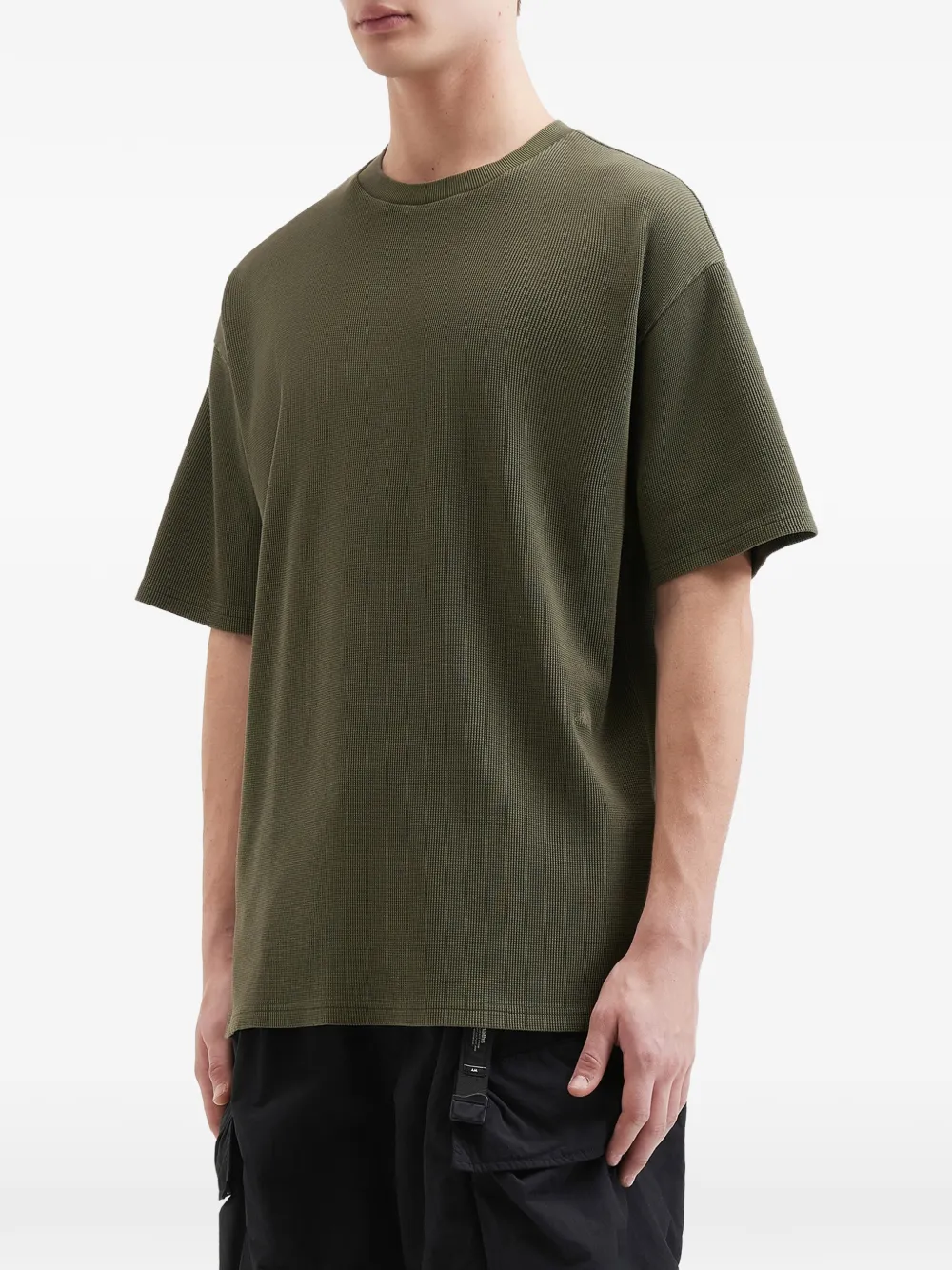  Aftermaths Waffle-texture T-shirt - Green 