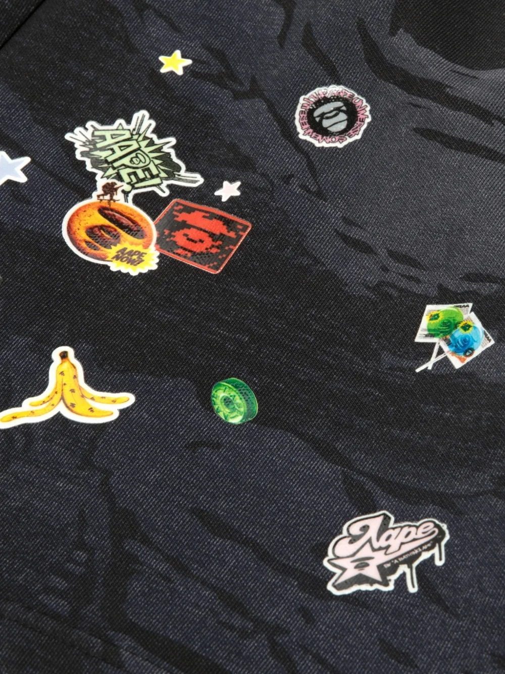 AAPE BY *A BATHING APE Shorts met camouflageprint Zwart