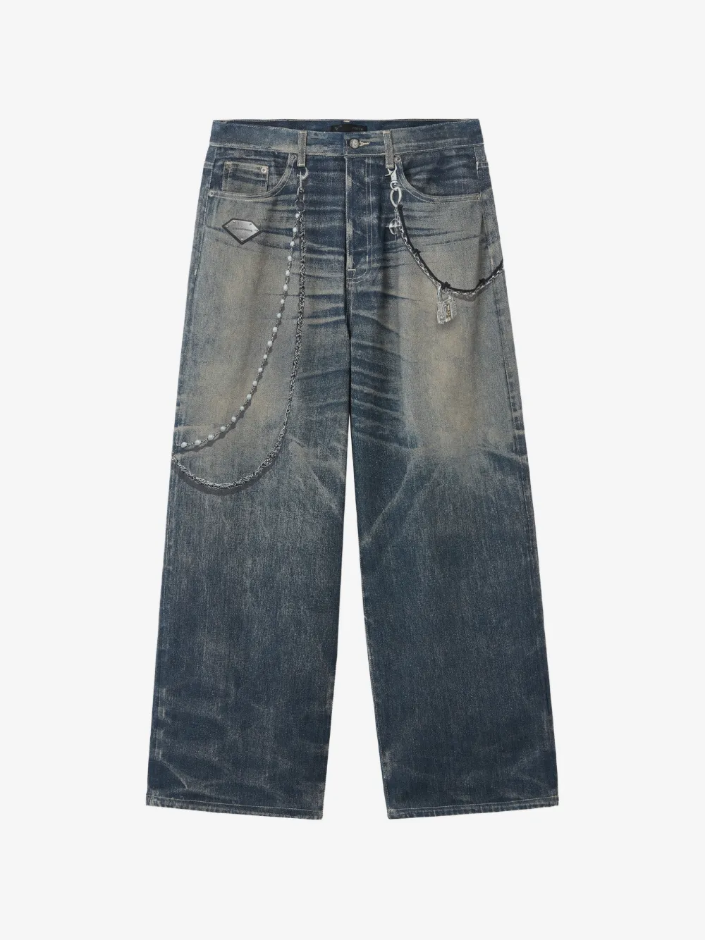 FIVE CM chained denim jeans | Blue | Image 1