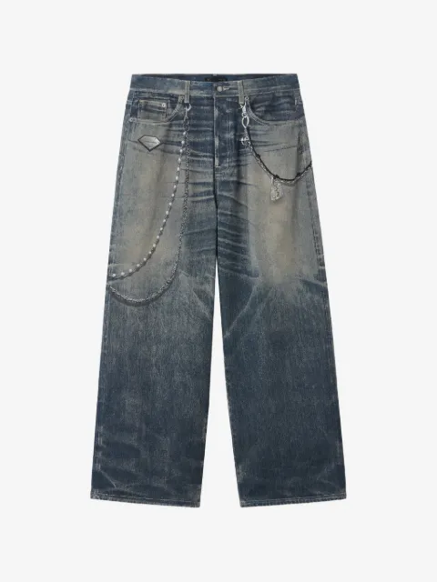 FIVE CM chained denim jeans
