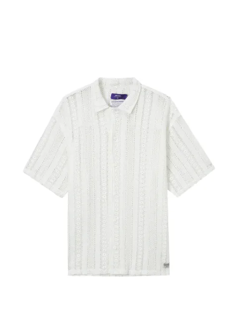 aftermaths crochet short-sleeve shirt