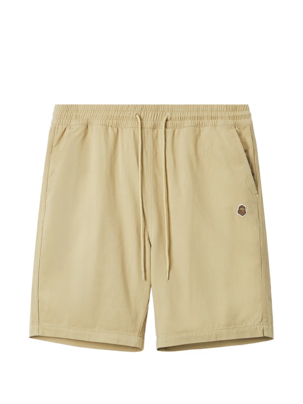 FINGERCROXX drawstring logo-patch shorts | Neutrals