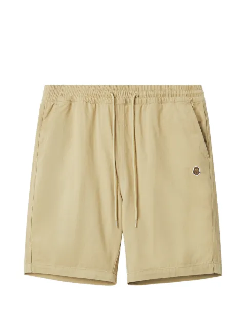 FINGERCROXX bermudas con parche del logo y cordones en la pretina