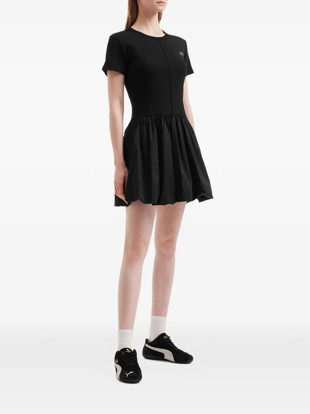 Mini Cream デコラティブ プリーツミニドレス | デイドレス | Image 2